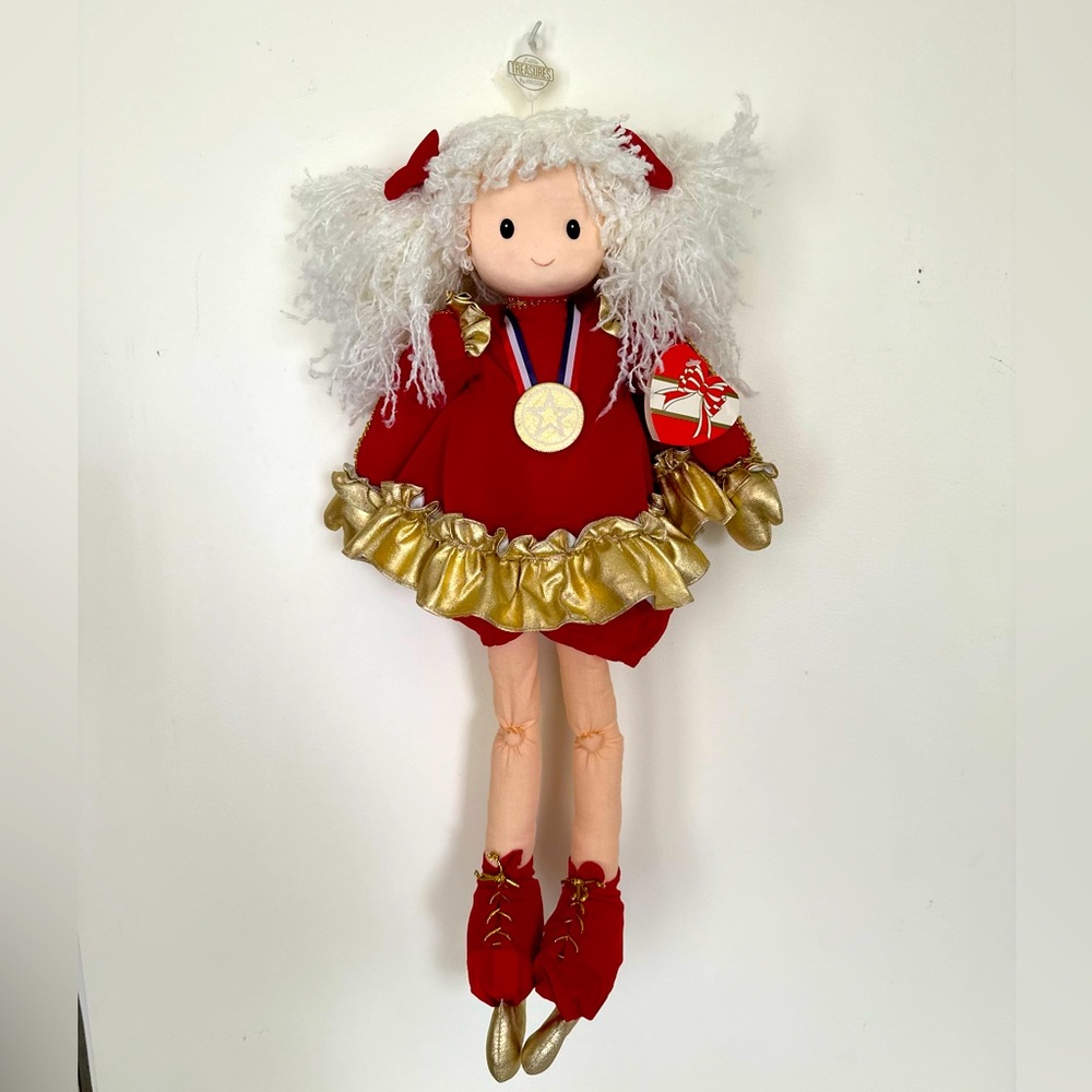 NWT Vintage RARE Stuffed Loveable Ice Skating’s Angel Doll.